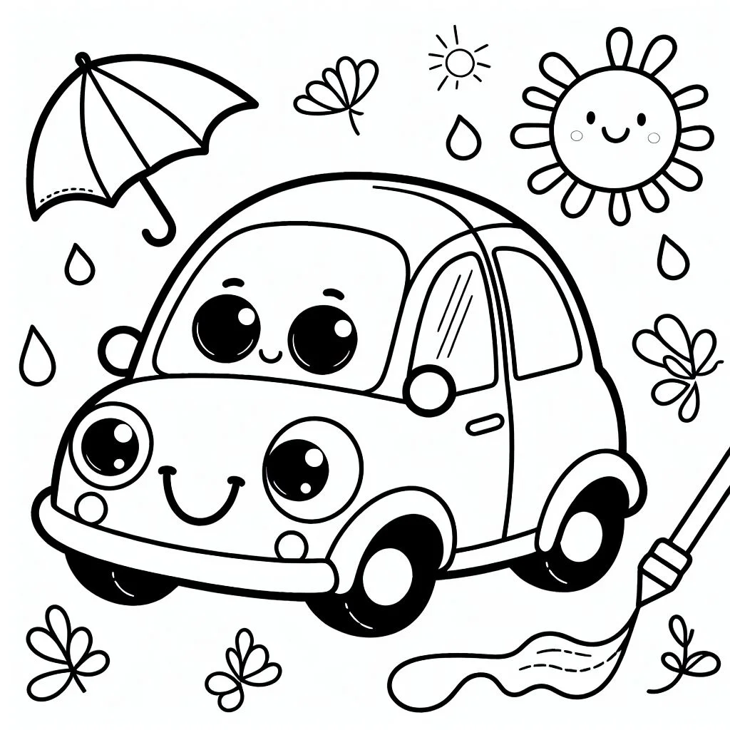 easy car drawing for kids